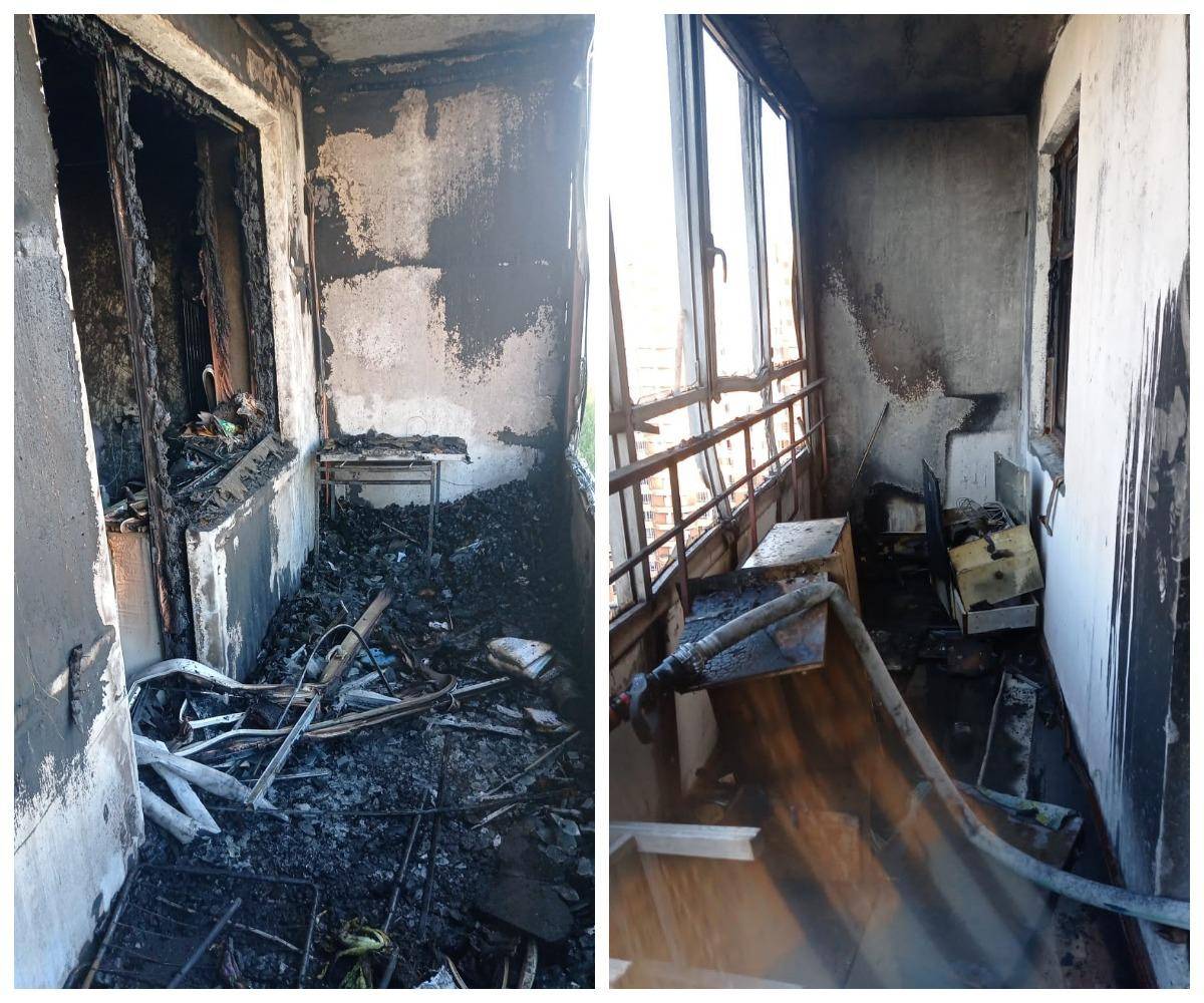Три квартиры горели в 17-этажке в Новосибирске