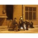 Пожарные работают Пожарные работают