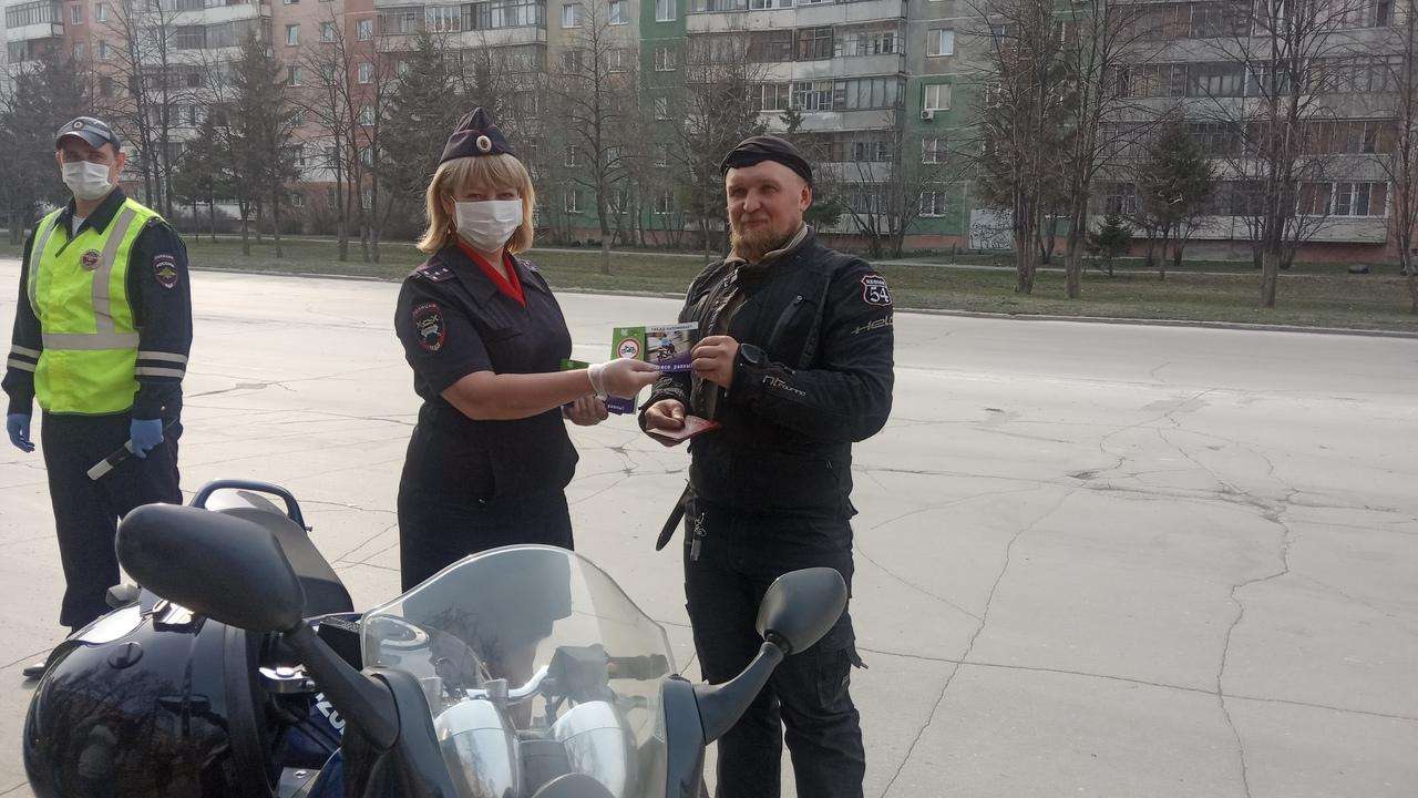 ГИБДД в Бердске провела акцию «Мотоциклист»
