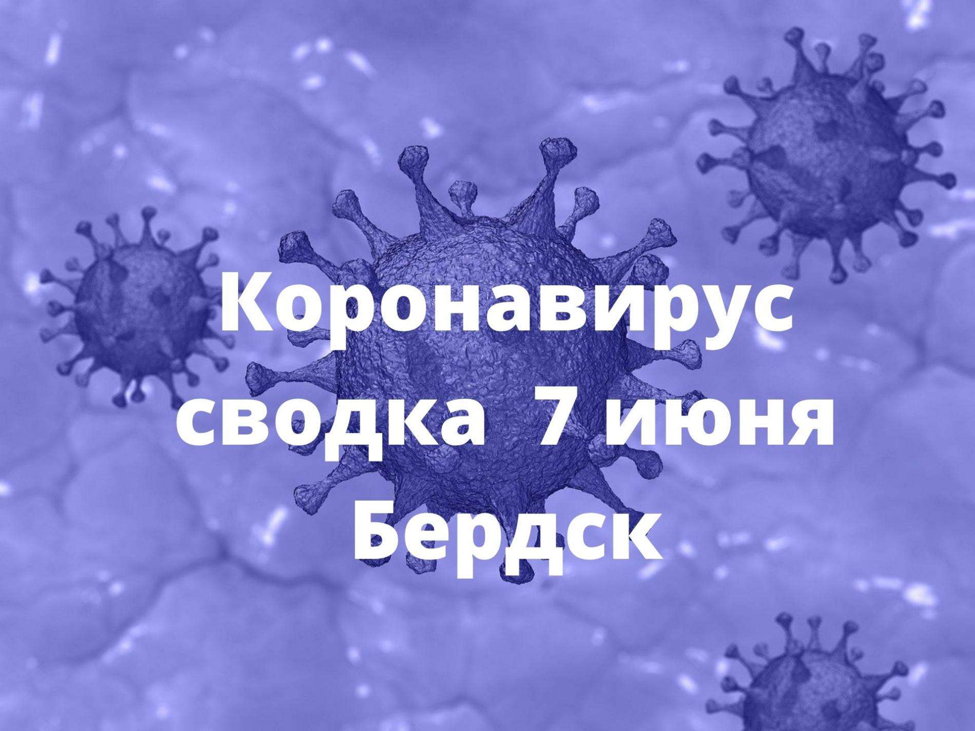По данным на 7 июня в Бердске нет новых заразившихся COVID-19