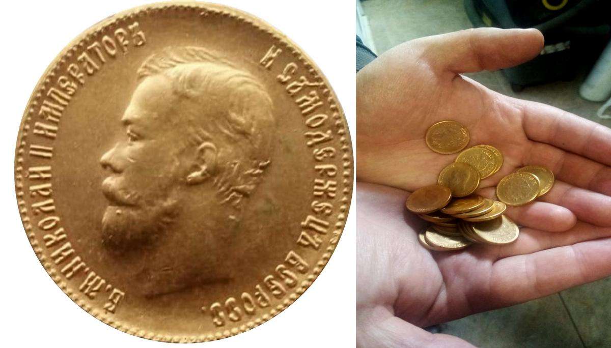 Горсть «золотых червонцев» 1901 года с ликом императора Николая II купил у мошенника житель Бердска