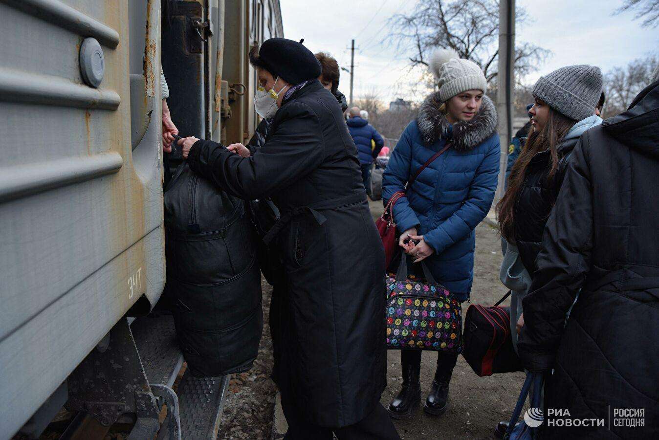 В Курскую область прибыл состав с беженцами из ЛНР и ДНР
