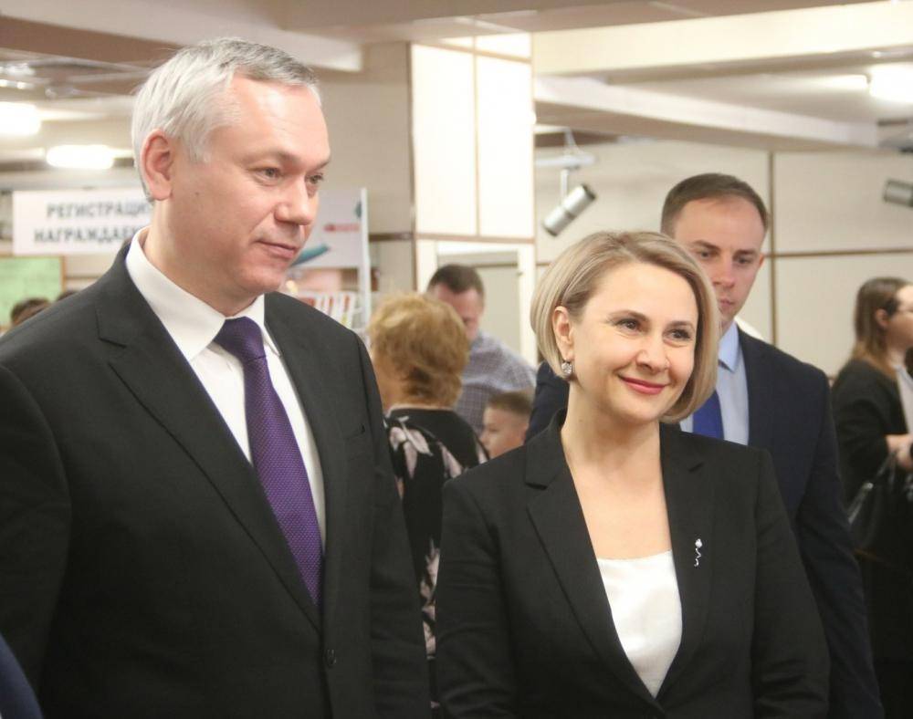 Губернатор Андрей Травников и вице-мэр Бердска Жанна Шурова