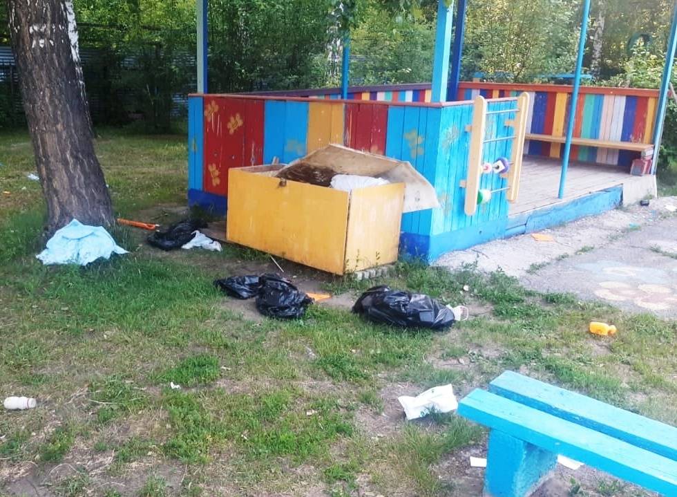 Подростки разгромили территорию детского сада «Ручеек»