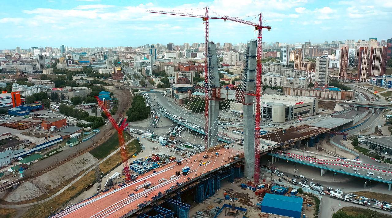 В Новосибирске новый мост через Обь станет жемчужно-белым