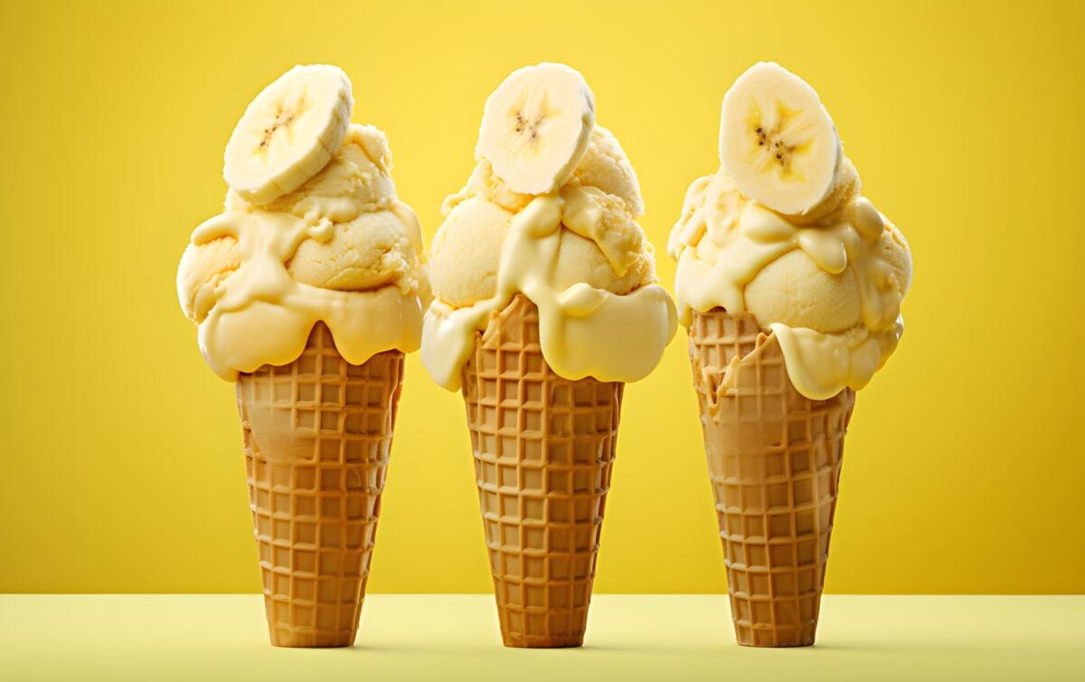 Домашнее мороженое из замороженных бананов