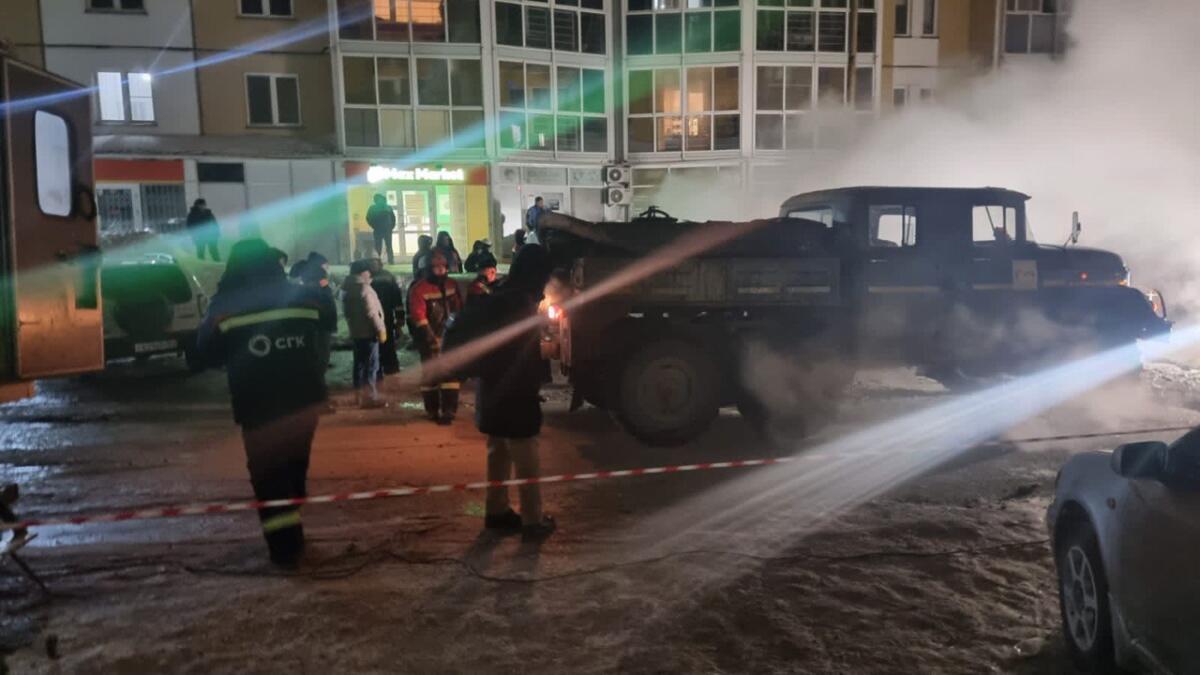 Вторая крупная авария на теплотрассе в 30-градусный мороз произошла в Новосибирске