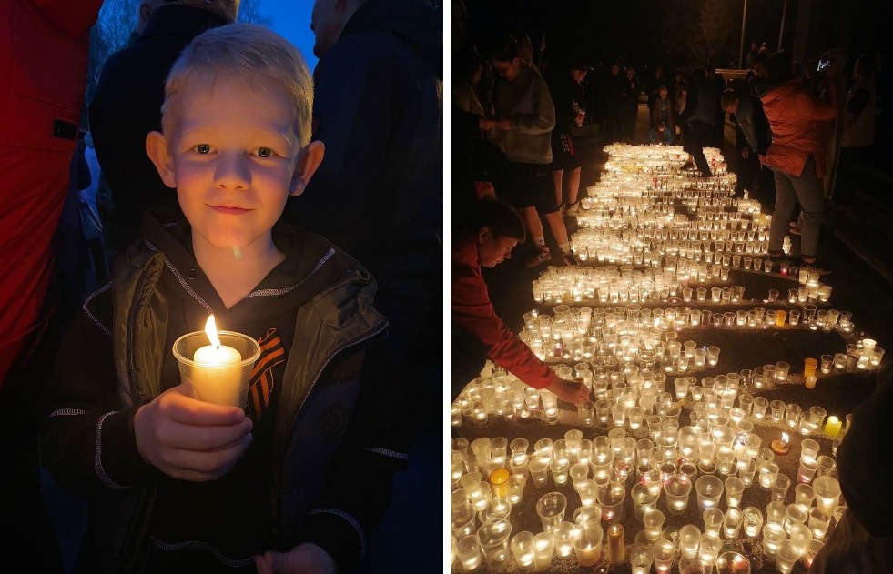 Тысячи жителей Бердска зажгли «Свечу Памяти» в канун Дня Победы
