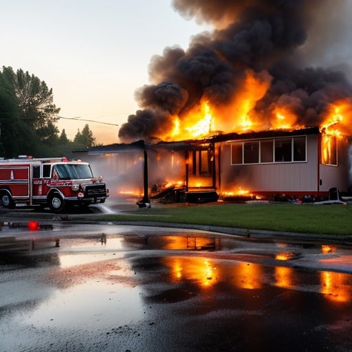 Сотрудники МЧС потушили огонь, по пламя уже успело повредить часть дома