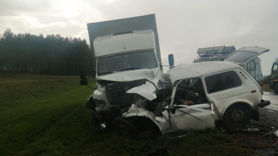 Водитель уснул за рулем и врезался в другой автомобиль