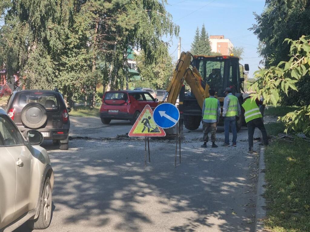 Благоустройство участка дороги - восстановление асфальта