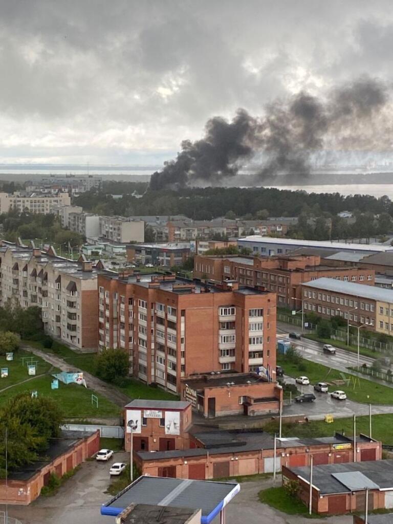 Пожар в Изумрудном