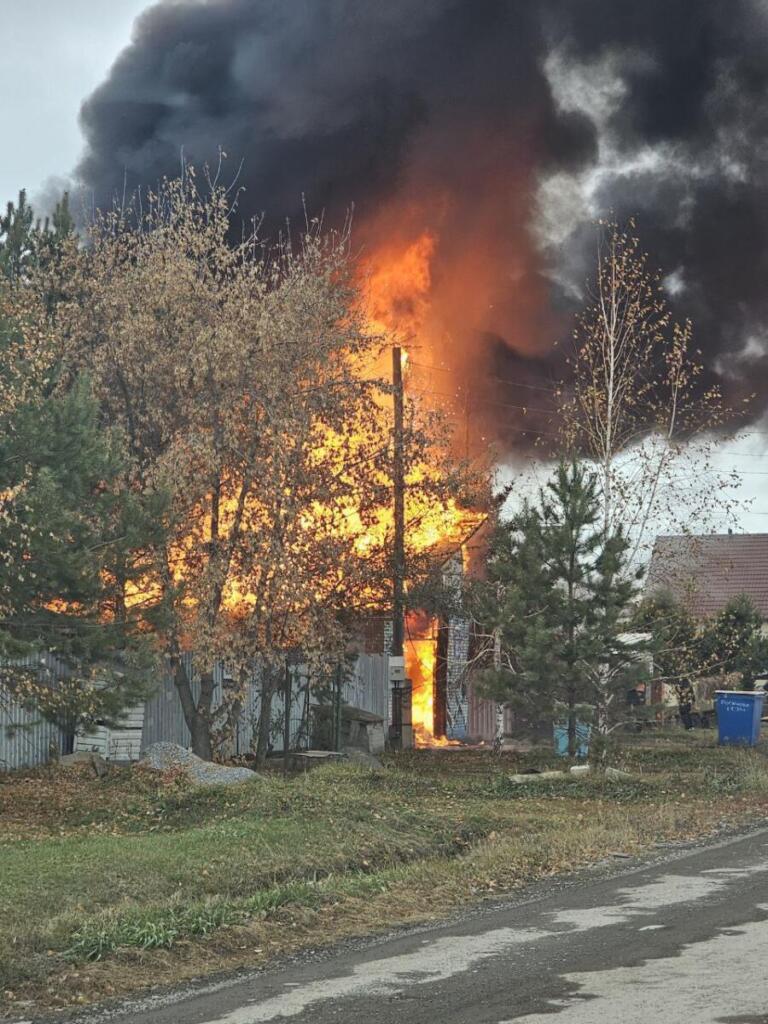 Пожар в Южном микрорайоне