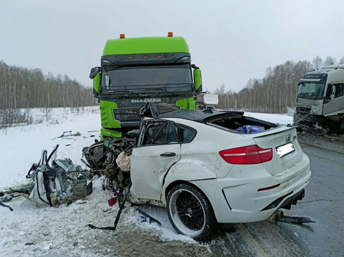 Смертельный обгон: водитель BMW разбился на трассе под Новосибирском