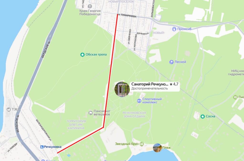 Участок дороги, где проведут капремонт