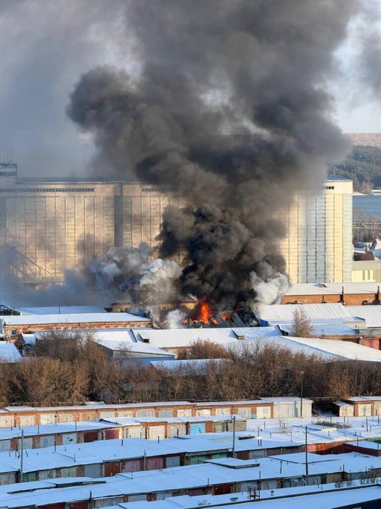 Пожар на старой площадке
