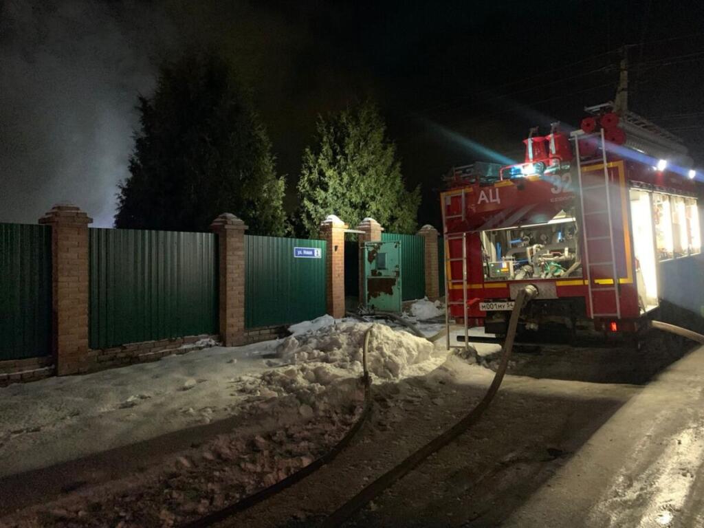 Пожар произошел в частном доме