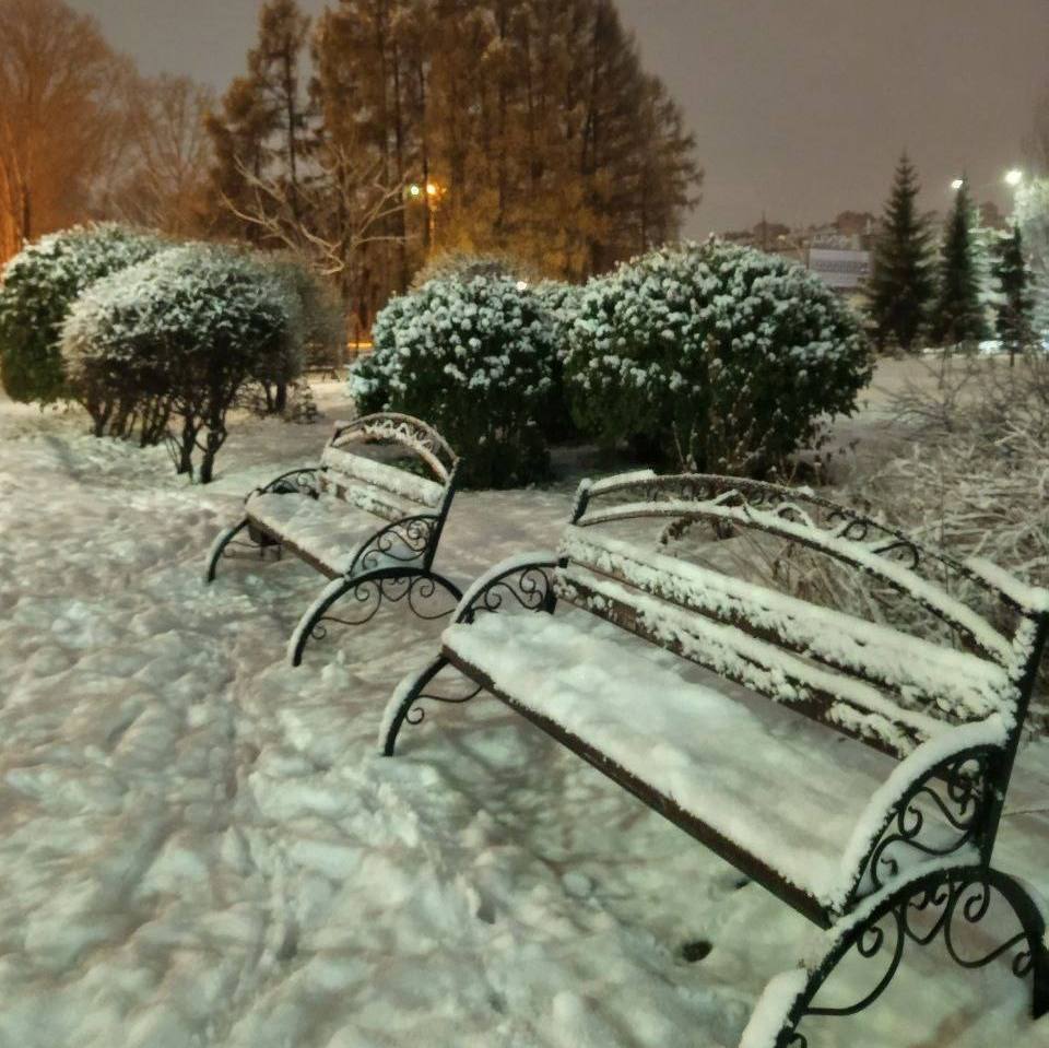 Бердск заснежен