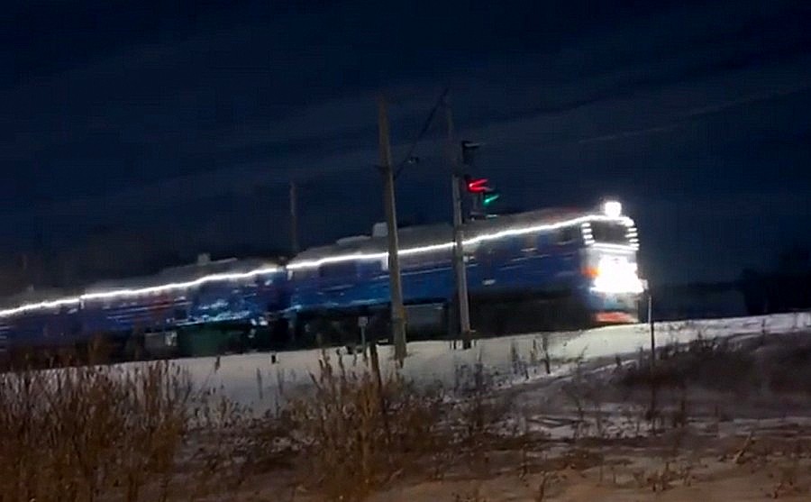 Поезд Деда Мороза в  Бердске