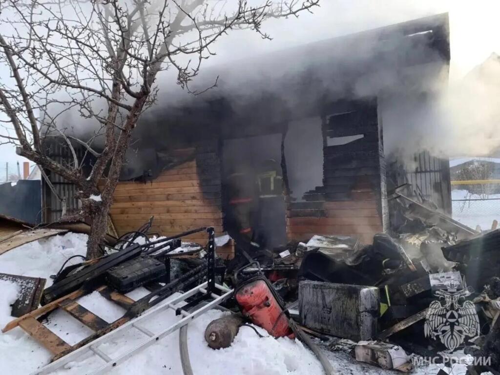 Горела баня