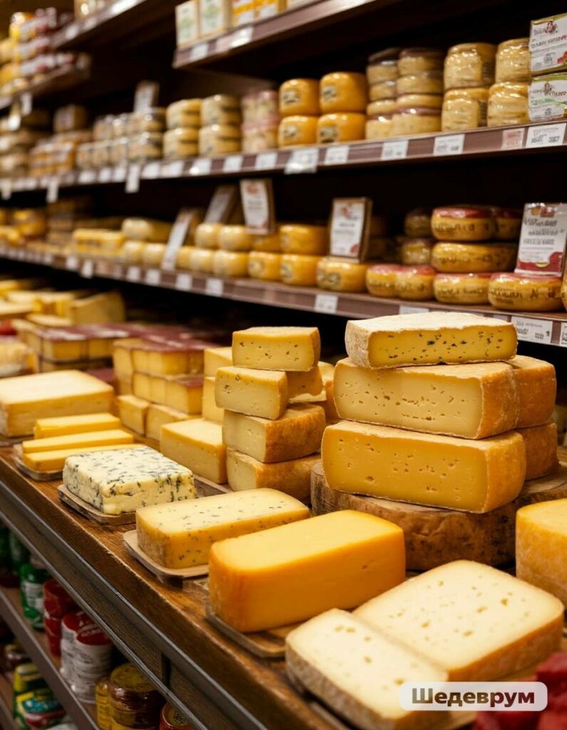 Мужчина купил сыр в магазине за 124 рубля